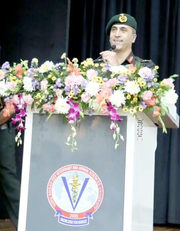 Major General Narinder Singh, addressing the gathering
